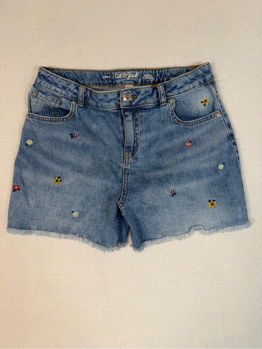 5‎ Pair Bundle of Youth Girls Denim Shorts Wonder Nation Cat Jack So Brand sz 18 - Picture 5 of 10